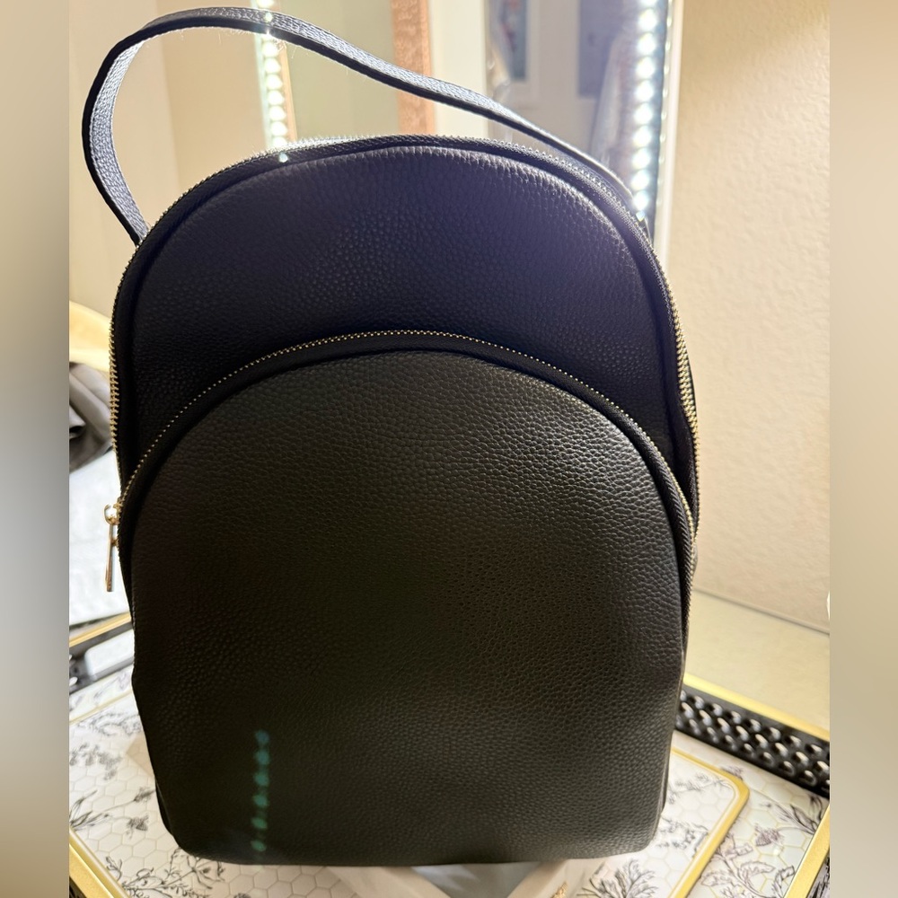 B.P. Pebbled Leather Backpack